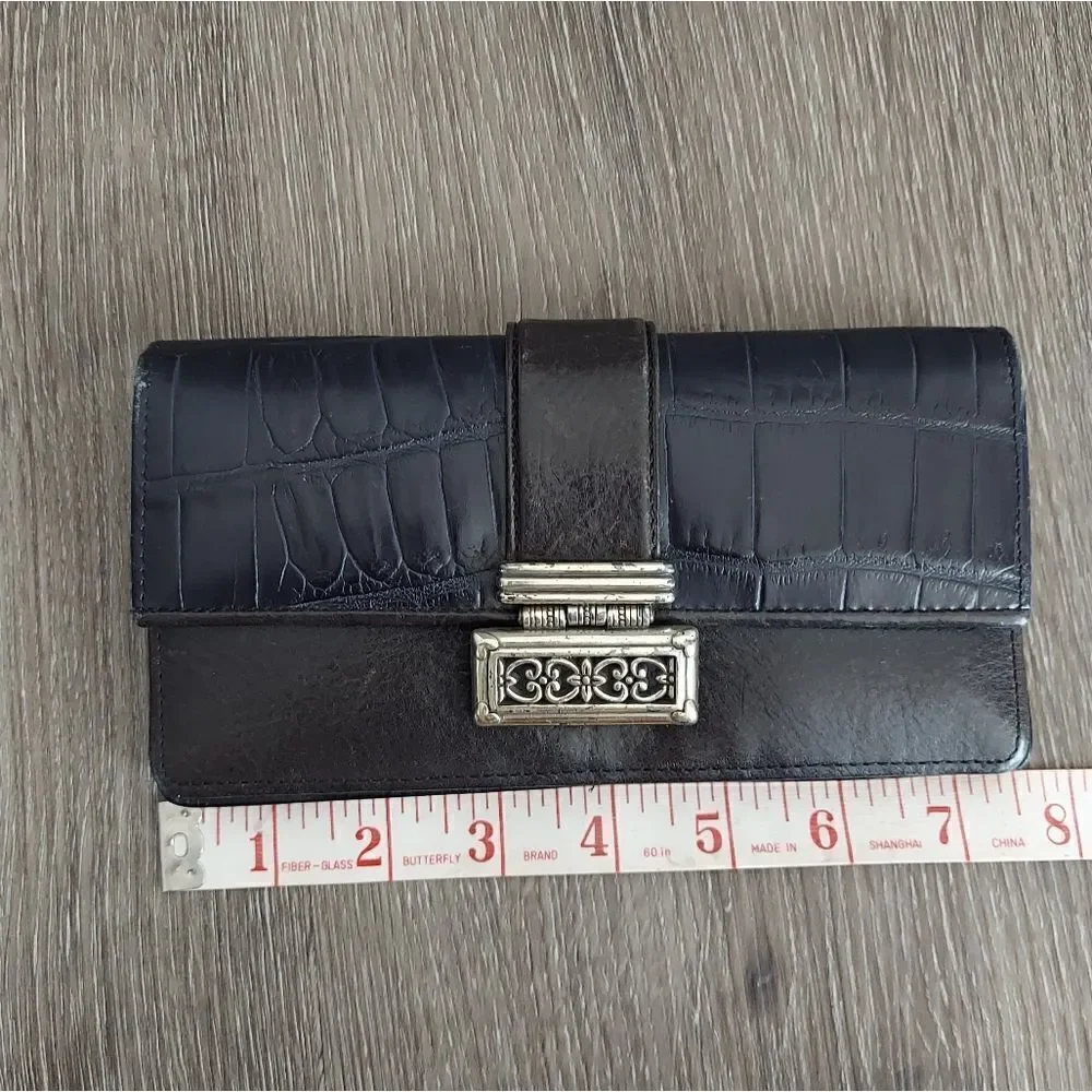 Brighton Navy & Brown Wallet/Crossbody Bag